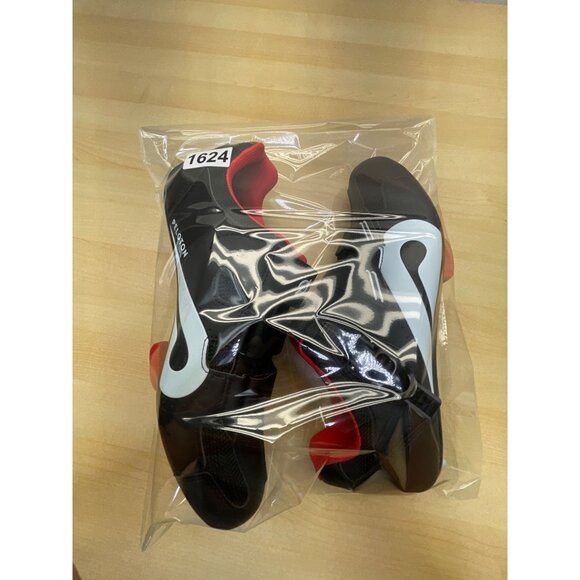 Peloton Black & Red Cycling Shoes With Adhesive & Buckle Closure Size M10.5/W12 - Picture 10 of 10